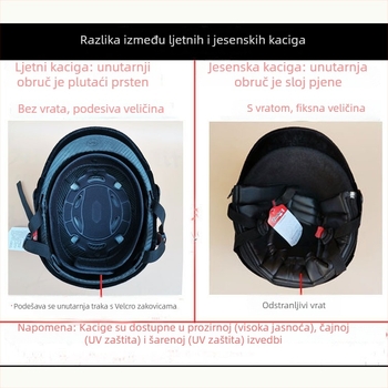 Unisex kaciga za jahanje – ABS, polukaciga, marka yoshe