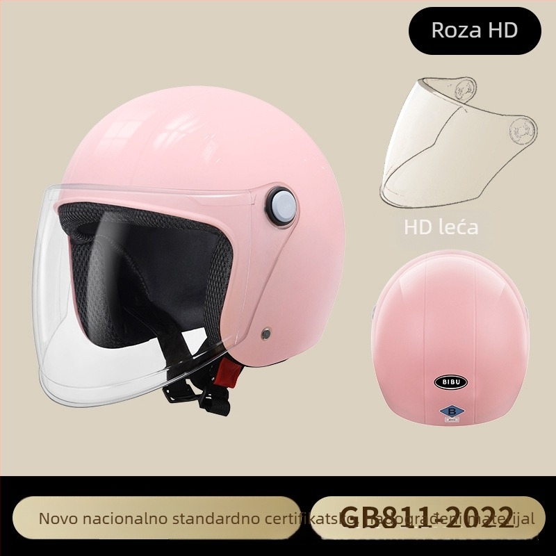 Kaciga za električna vozila, ABS materijal, 3/4 stil, GB811-2022B certifikat, za električna vozila, pogodno za sve sezone