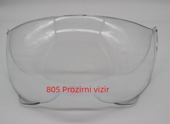 Crna kaciga za motocikl s smeđim prozirnim vizirom 802