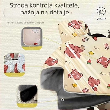 Ekstra debeli pokrivač otporan na vjetar za električna vozila i motocikle, s fleksom, univerzalni jednodjelni dizajn za zimsku toplinu