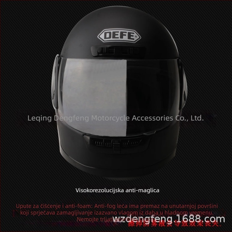 Kaciga za motocikl s punim licem, ABS, DEFE/Dengfeng, model 903, 3C certifikat 2023091105020757