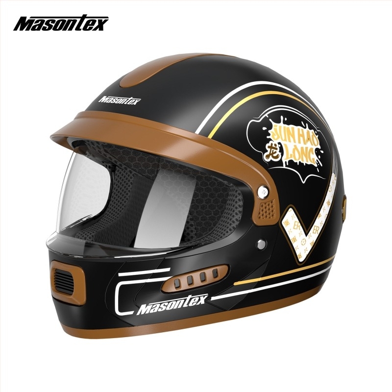 MASONTEX ABS full-face kaciga za električne motocikle, 3C GB811-2022A, za sve sezone, za motocikle (Brand MASONTEX; Materijal: ABS; Certifikacija: GB811-2022A; Stil: full-face; Sezone: sve sezone)