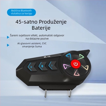 Bluetooth slušalica za kacigu motocikla F20Pro s interkomom za dva vozača i dijeljenjem glazbe