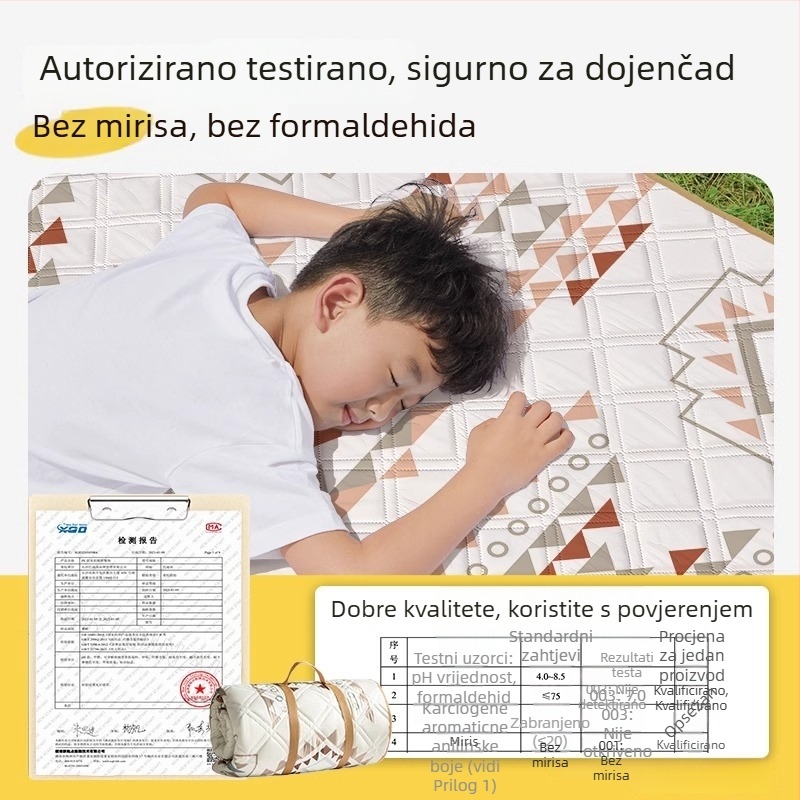 Deblja piknik i kamping podloga s aluminijskom folijom, vodootporna, sklopiva EVA podloga, za više osoba, Chunya tkanina
