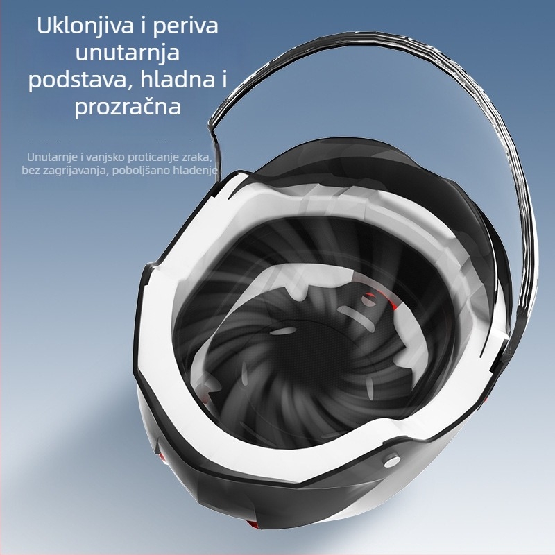BYB kaciga za motocikl, ABS materijal, 3C certificiran, unisex, broj certifikata 2024091105021704