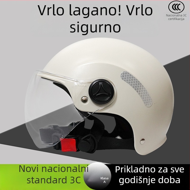 3C certificirana polukac kaciga za električna vozila, ABS, lagana i prozračna, sve sezone, gradski prijevoz