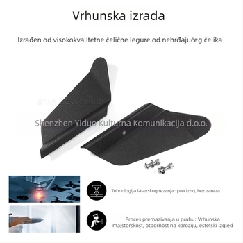 Bočni deflektor za motocikl kompatibilan s Tiger 850 Sport i Tiger 900 (2020–2021); aluminij visokokvalitetan; brend Star Moon Knight; stil: viteška oklop