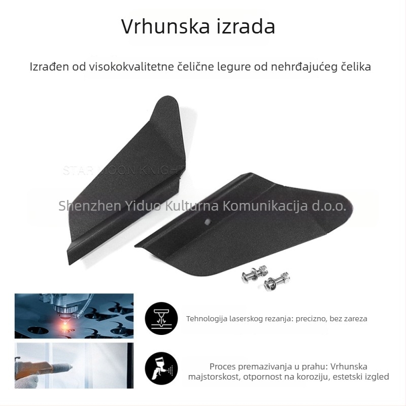Bočni deflektor za motocikl kompatibilan s Tiger 850 Sport i Tiger 900 (2020–2021); aluminij visokokvalitetan; brend Star Moon Knight; stil: viteška oklop