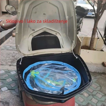 Prednje vjetrobransko staklo za motocikl — prozirno HD, debeli PVC materijal, zaštita od kiše i zaštita za noge, univerzalno za električna vozila zimi