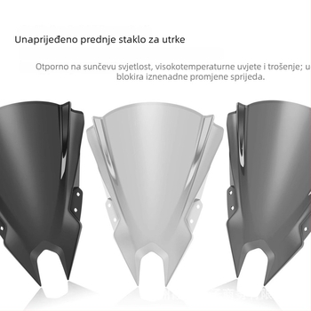 Deflektor prednjeg vjetrobrana za Kawasaki Ninja 500 SE 2024, povećani prednji vjetrobran