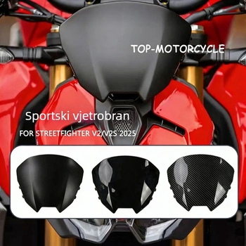 Vjetrobran za motocikl D81 za Ducati Streetfighter V2/S 2025 – TOPJTLC, otporno na habanje