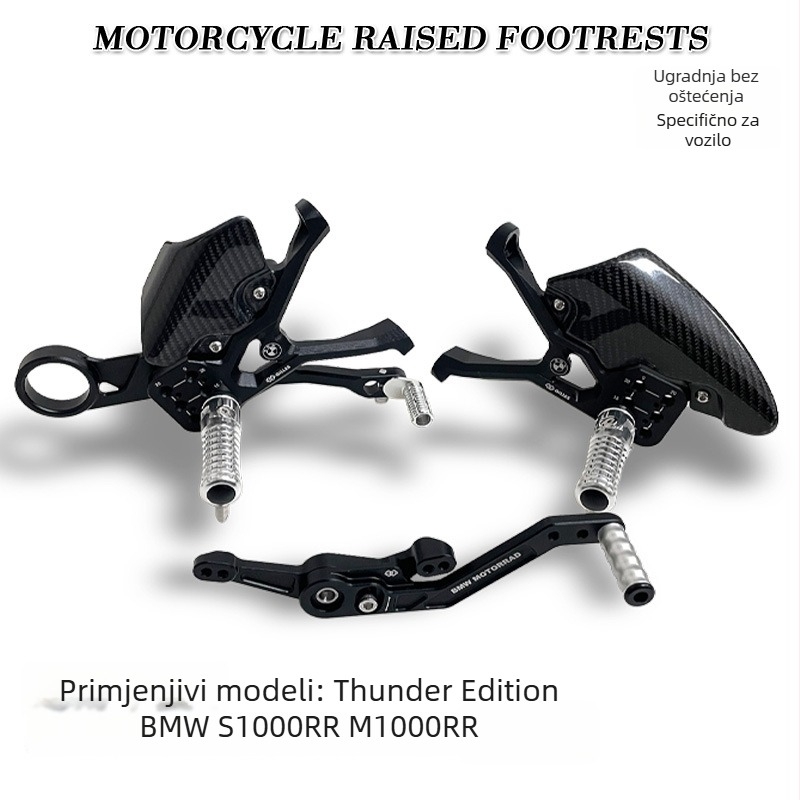 Dingchen aluminijski sklop pedala za podizanje za BMW S1000RR/M1000RR Thunder Edition – stil viteškog oklopa, prilagodljivo