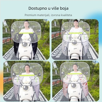 Univerzalna prednja zaštita od vjetra za električna vozila, zaštita za noge i ruke, cijele godine