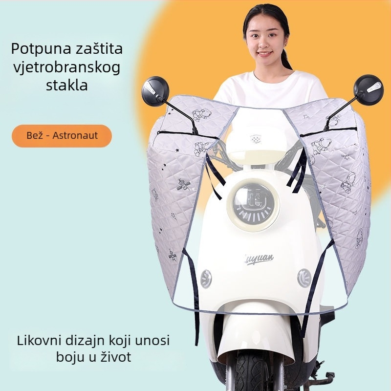 Univerzalna prednja zaštita od vjetra za električna vozila, zaštita za noge i ruke, cijele godine