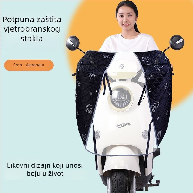Univerzalna prednja zaštita od vjetra za električna vozila, zaštita za noge i ruke, cijele godine