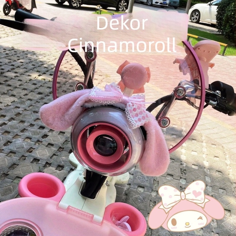 Dekor kacige s mačjim ušima i mašnicom, model E067, Fenglan marka