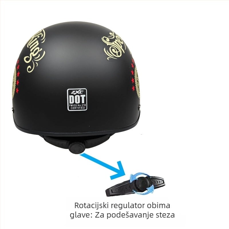 ZXC ABS retro polu-šlem za odrasle, namijenjeno električnim vozilima