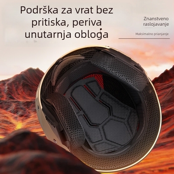 DTN 3/4 kaciga za električna vozila — ABS, uklonjiva podstava, vjetrovita za sve sezone, univerzalni prilagodba, 3C potvrda