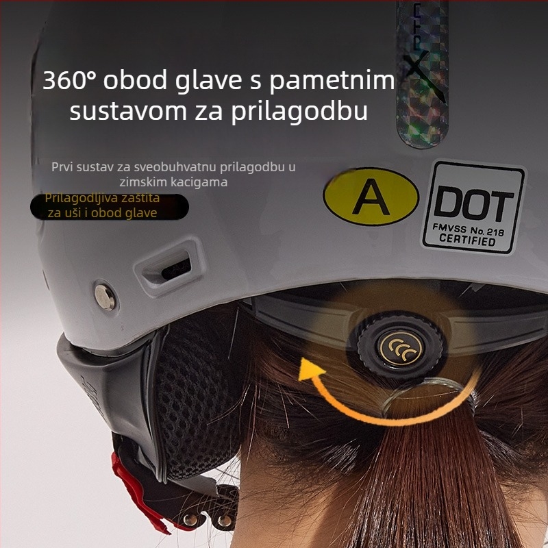 DTN 3/4 kaciga za električna vozila — ABS, uklonjiva podstava, vjetrovita za sve sezone, univerzalni prilagodba, 3C potvrda