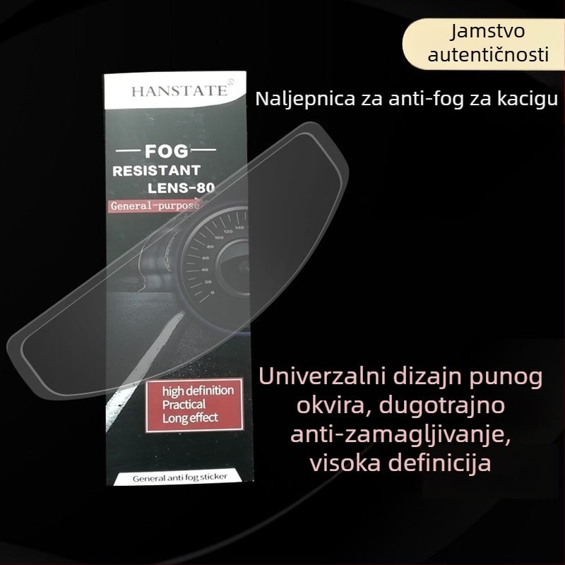 Film za kacigu protiv zamagljivanja HANSTATE TAC, UV zaštita, HD prozirnost, dugotrajno antifog