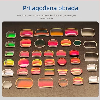 Lentila za ciljanje s crvenom točkom, optičko prozorno okno za mikroskopijski laserski uređaj, pogodno za svemirske letove, medicinu, vojsku i instrumentaciju