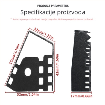 Povećivač papučice kočnice za motocikl (aluminijska legura; JS marka; kompatibilno s BMW F650/700/800GS, R1200GS)