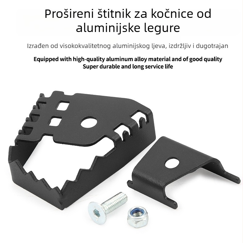 Povećivač papučice kočnice za motocikl (aluminijska legura; JS marka; kompatibilno s BMW F650/700/800GS, R1200GS)