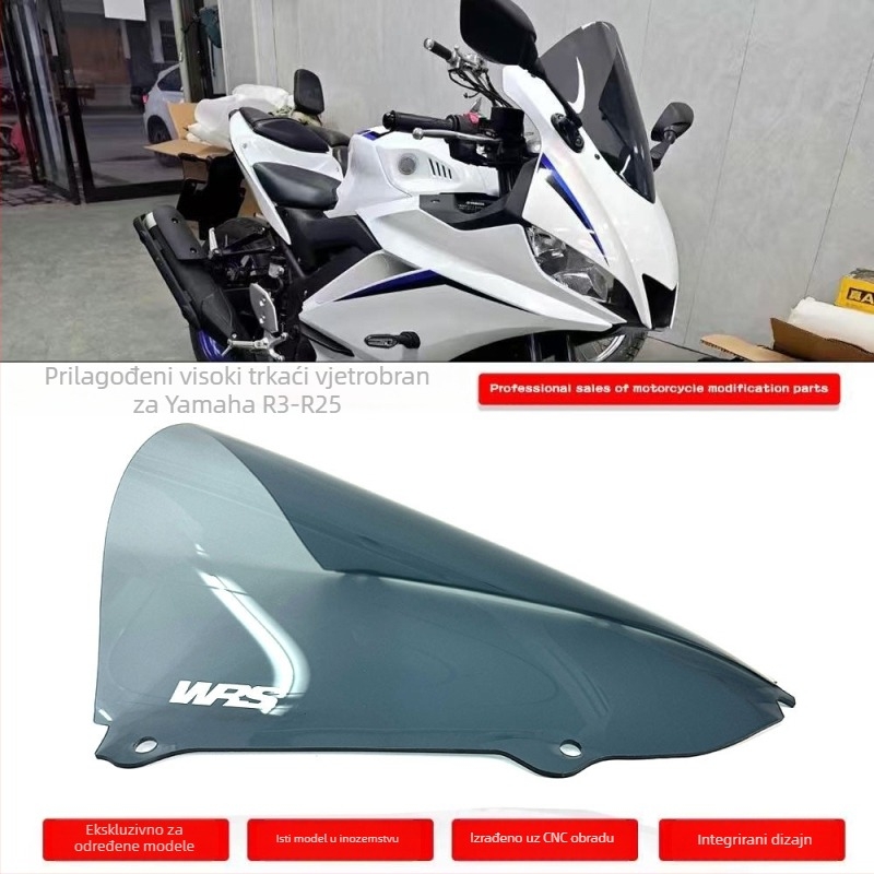 Vjetrobran Yamaha YZF R3/R25 19-23 | PC materijal | HD jasnoća
