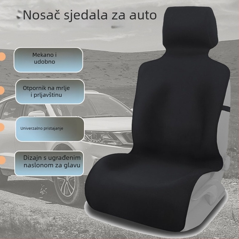Presvlaka za auto sjedala od spandexa – univerzalna za sve sezone, bez punila, mogućnost prilagodbe