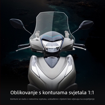 Vjetrobran za motocikl Wuyang Honda LD125 – PMMA, prilagodljiv, ne-reflektirajući
