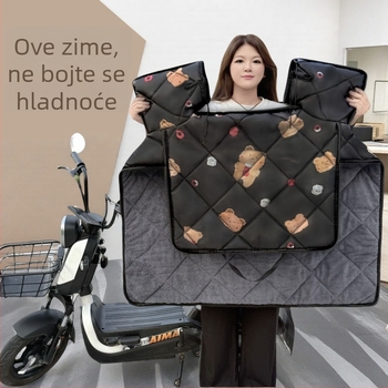 Vjetrootpornost deka za električne motocikle sa zimskom podstavom, Oxford tkanina, vodootporna, topla, moguć ispis logotipa