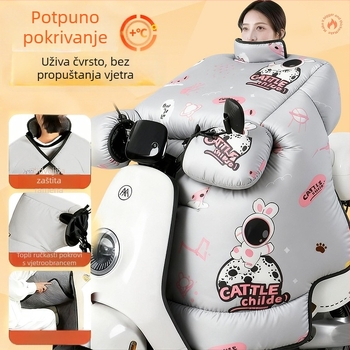 Pokrov za vjetrobran električnih vozila – zimsko poboljšanje s širokim bočnim krilima, integriranom zaštitom vrata, ramena i nogu, vodootporni poliester