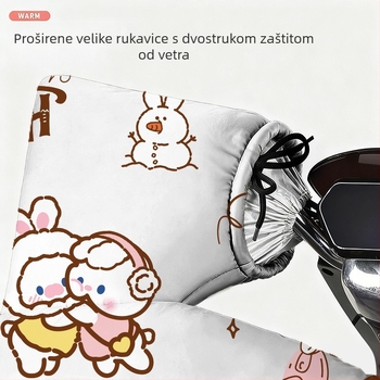 Pokrov za vjetrobran električnih vozila – zimsko poboljšanje s širokim bočnim krilima, integriranom zaštitom vrata, ramena i nogu, vodootporni poliester