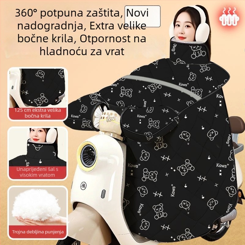 Vjetrozaštitni prekrivač za električna vozila, s fleece podstavom, zimska deka, vodootporna; PVC materijal; jednodjelny dizajn; marka Yuda