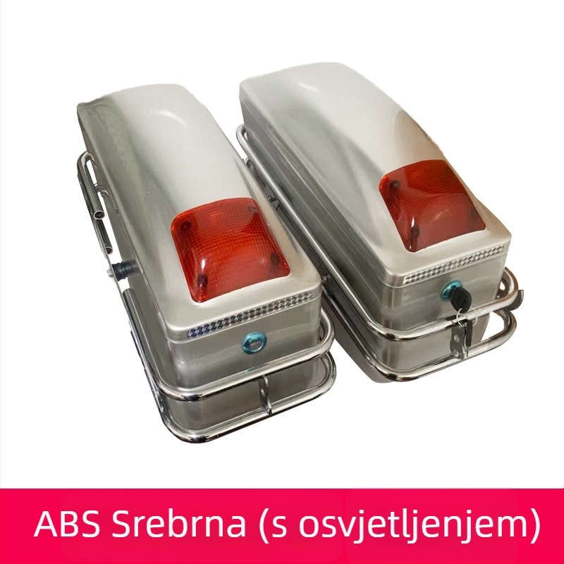 K6 bočna kutija za motocikl — modularan sustav s dvije ili tri kutije, ABS bočna viseća kutija sa svjetlom