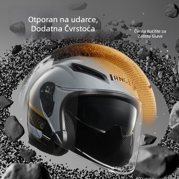 RNG BY-705 ABS kaciga za motor, 3/4 stil, 3C potvrđena GB811-2022A, za odrasle