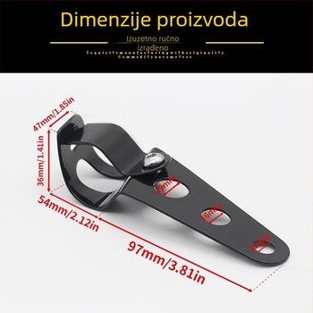 Držač prednjeg svjetla za motocikl od aluminijske legure, s dva otvora
