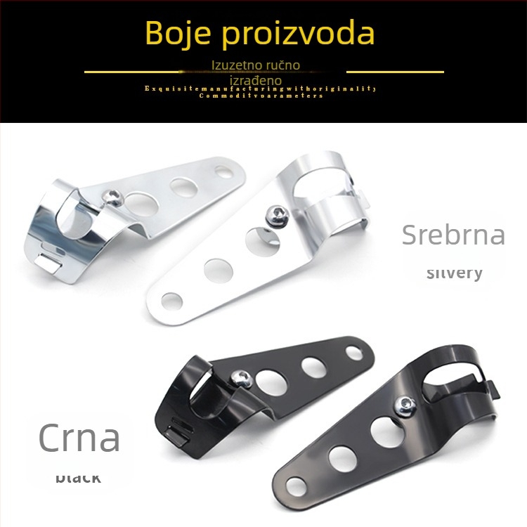 Držač prednjeg svjetla za motocikl od aluminijske legure, s dva otvora