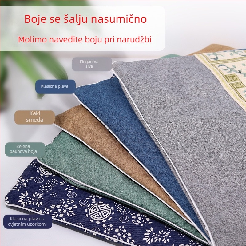 Jinghan moxa jastučnica s punilom Moxa Velvet, pamuk i lan, jednobojni uzorak