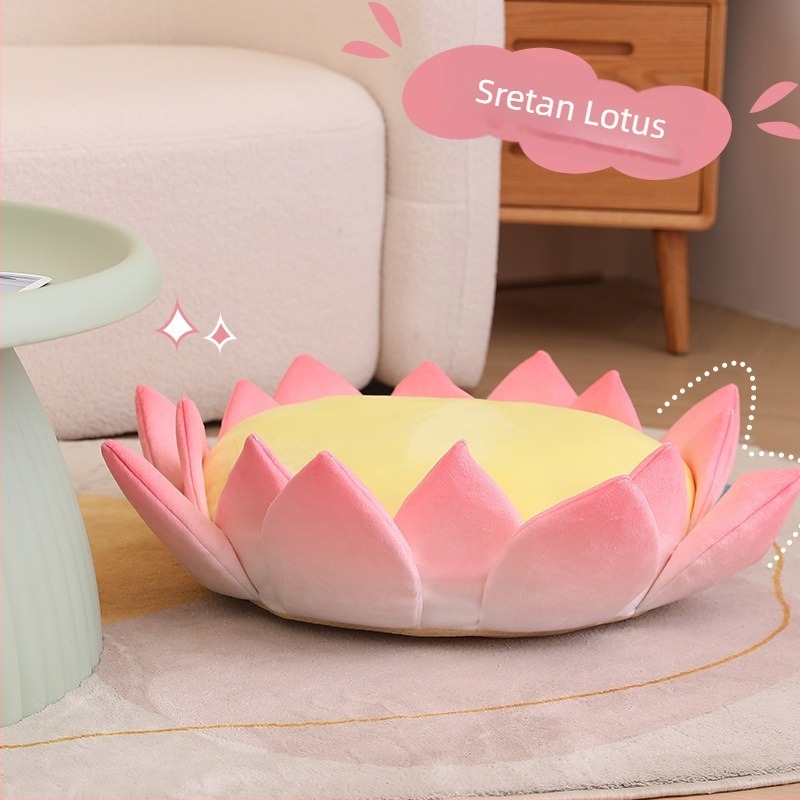 Lotus jastuk za sjedenje na podu – cvjetni uzorak, izuzetno mekan materijal, PP pamuk punjenje, mogućnost prilagodbe