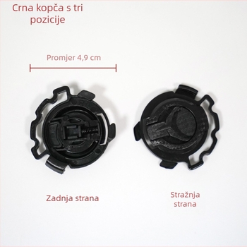 Dio opreme za kacigu: baza s rotirajućim poklopcem i otvorima za fiksiranje, univerzalni model