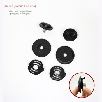 Dio opreme za kacigu: baza s rotirajućim poklopcem i otvorima za fiksiranje, univerzalni model