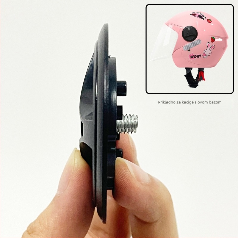 Dio opreme za kacigu: baza s rotirajućim poklopcem i otvorima za fiksiranje, univerzalni model