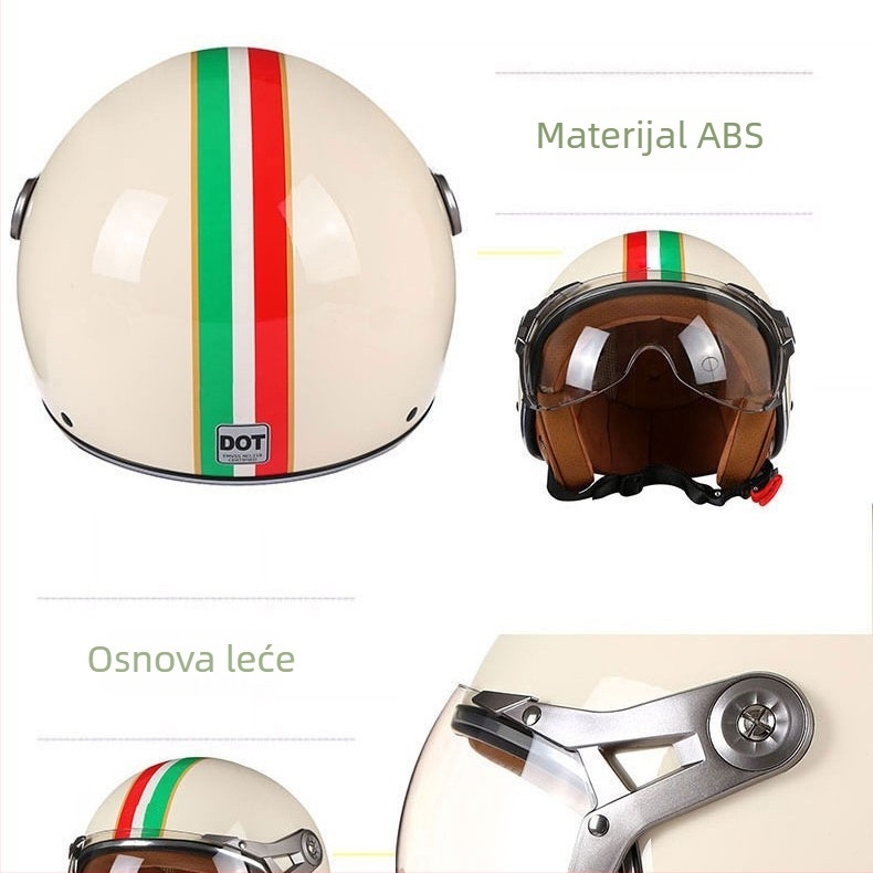 Polu kaciga za električna vozila, ABS, BLD, odrasli