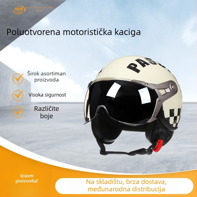 Polu kaciga za električna vozila, ABS, BLD, odrasli