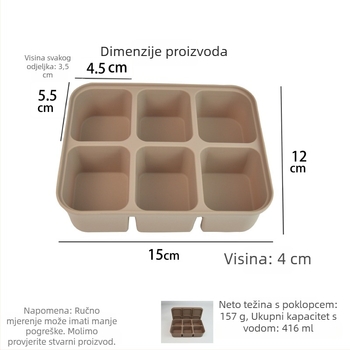 Silikon kalup za bebine parene kolače, 416 ml, lako demouldiranje, prilagodljivo, platinaste kvalitete