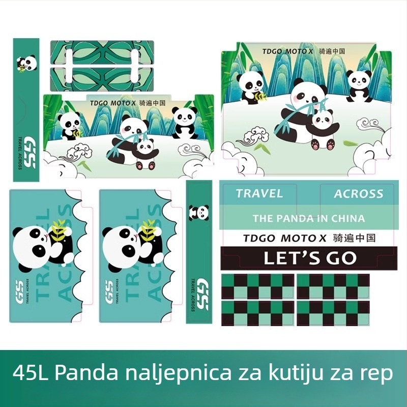 TDGO set dodatne opreme za prtljažnik: naslon za kvadratnu kutiju, unutarnja obloga, naljepnice, osnovna pločica (Brand: TDGO; Prilagodba: Da; Materijal: pribor; Stil: Knight protective gear)