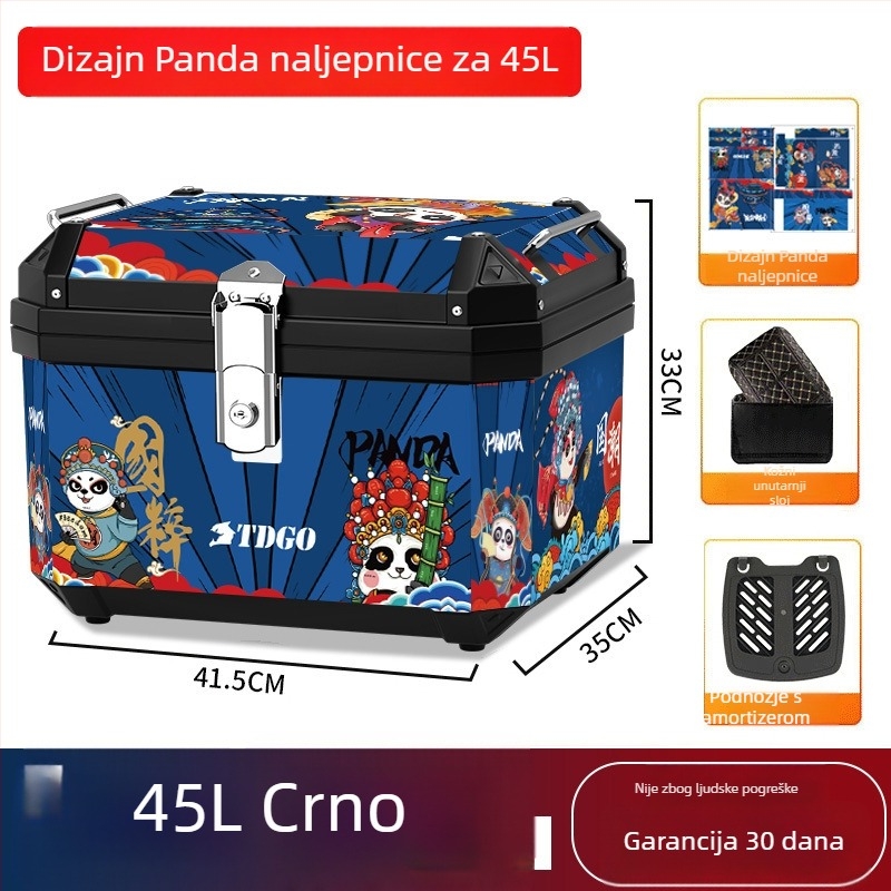 TDGO set dodatne opreme za prtljažnik: naslon za kvadratnu kutiju, unutarnja obloga, naljepnice, osnovna pločica (Brand: TDGO; Prilagodba: Da; Materijal: pribor; Stil: Knight protective gear)
