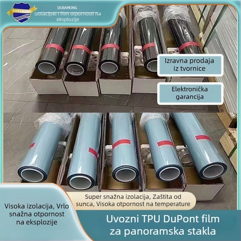 TPU film za panoramsko staklo krova automobila – visoka izolacija i UV zaštita