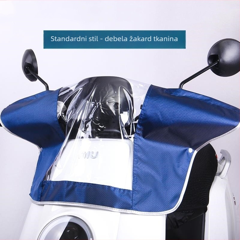 Zaštita od kiše za prednji dio električnog vozila s panelom instrument ploče, središnjom kontrolom, volanom i pedalama – univerzalno, otporna na vjetar deka, Materijal: Drugo